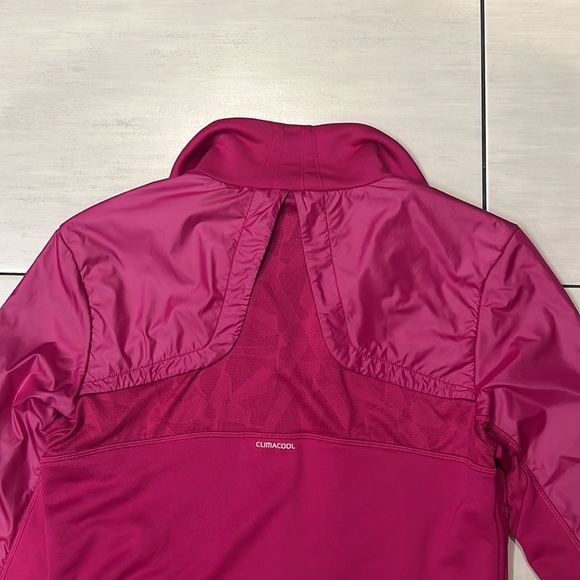 Adidas Climacool Rare Shiny Plum Zip Up Jacket Size Small - Picture 11 of 11